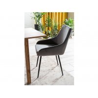 Scaun Tapitat ALBI VELVET Genarom SN Albastru / Tap. 91